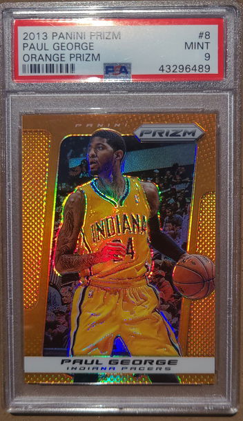 2013 Panini Prizm Paul George Orange Prizm PSA 9 50/60