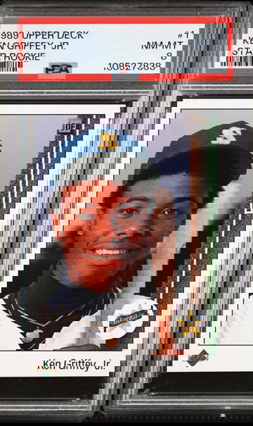 1989 Upper Deck Ken Griffey Jr #1 Star Rookie RC PSA 8