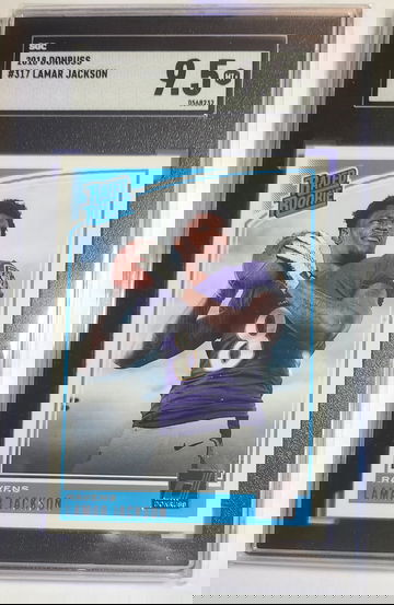 Lamar Jackson 2018 Donruss SGC 9.5