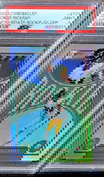 2022 GEORGE PICKENS Panini Legacy Update Rookie SILVER PRIZM PSA 9 POP 6 RC #213