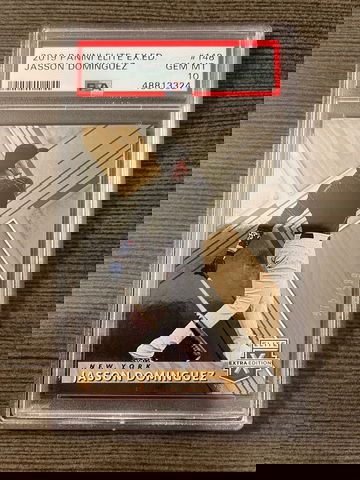 2019 Panini Elite Extra Edition Jasson Dominguez #148 /999 PSA 10