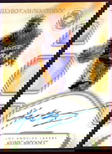 2018 Kobe Bryant Panini Opulence Gilded Signatures - Jersey Number 8/15