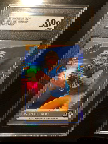 Justin Herbert Optic Holo SGC 10 GEM MINT