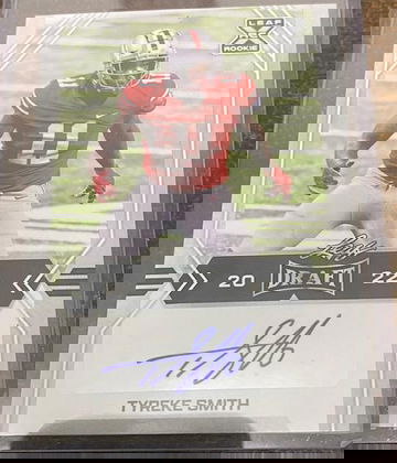 2022 Leaf draft Tyreke Smith Autograph