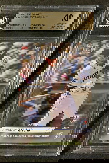 2019 Topps Now #16 Fernando Tatis JR. Rookie RC BGS 10 PRISTINE - DHL Express Air 6-8 Days with Tracking