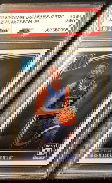 2018 Donruss Optic #188 Jaren Jackson Jr  Rated Rookie RC PSA 9 Mint Grizz