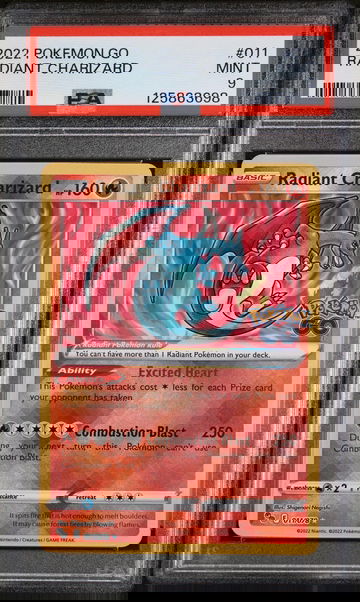 2022 Pokemon Go Radiant Charizard #11 PSA 9