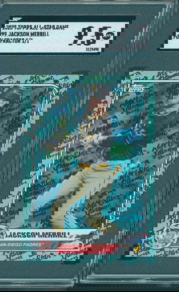 2025 Topps Update All-Star Game Jackson Merrill #99 Foilfractor #1/1 SGC 9.5 SSP