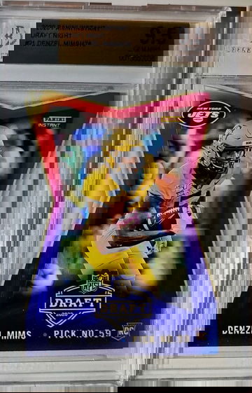 Denzel Mims 2020 Panini NFL #21 Draft Night Rookie 1 of 476 BGS 9.5 Gem Jets