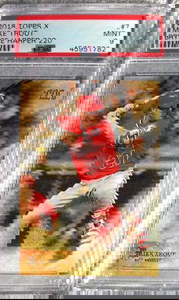 Mike Trout 2018 Topps X #7 PSA 9