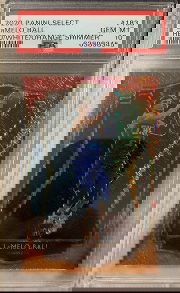 2020 Panini Select LaMelo Ball Red/White/Orange Shimmer PSA 10