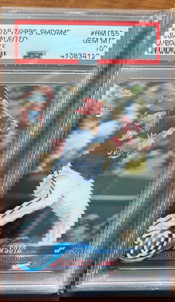 2018 Topps Chrome Update Juan Soto #HMT55 Gem Mint 10