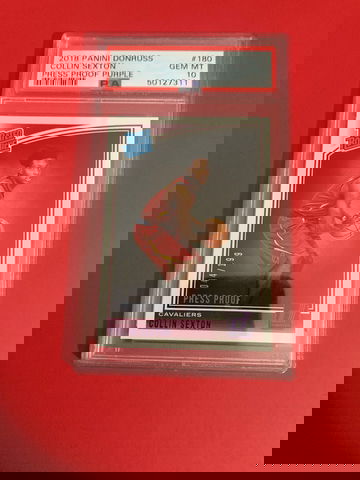 Panini donruss press proof purple /199 Collin sexton rookie psa 10