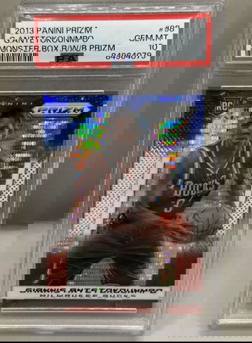 2013 Prizm Giannis Antetokounmpo Monster Box Rookie Red White Blue Pulsar PSA 10 Gem Mint