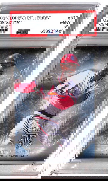 2015 Topps Triple Threads Ozzie Smith Sapphire PSA 9 POP 1 HOF MLB