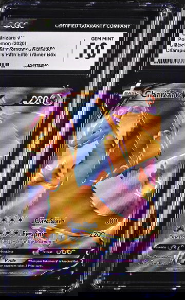 2020 Pokémon SWSH Promo Charizard V Full Art #SWSH050 Holo CGC 10