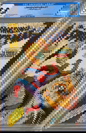 Amazing Spider-Man #57 (1968) CGC 9.8 -- O/w to white pgs; Stan Lee John Romita