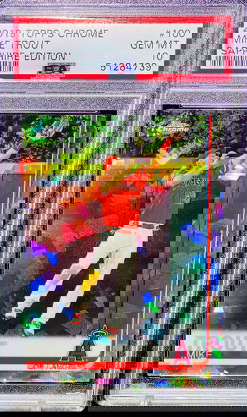 2019 Mike Trout Sapphire PSA 10 Jumping Limited PR