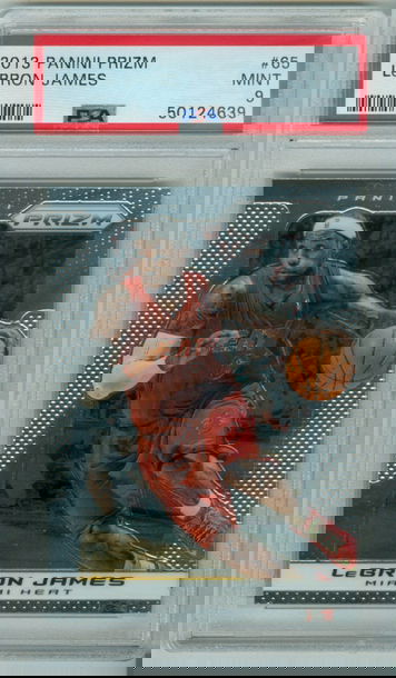 LeBron James 2013 Prizm #65 PSA 9