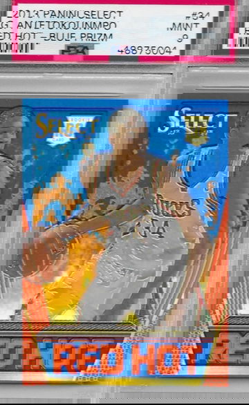 Giannis Antetokounmpo 2013 Select Red Hot blue prizm #d 45/49