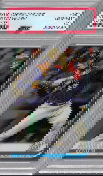 2019 Topps Chrome Update Keston Hiura PSA 10