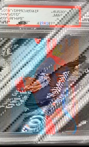 Juan Soto 2018 Topps Update SP Image Variation "Hands on hips" PSA 9