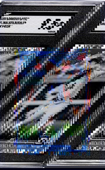 2018 Donruss Optic #41 Walker Buehler Shock Prizm SGC 9.5