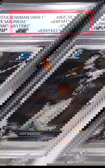 2018 Bowman Draft Chrome Nick Madrigal ( PSA 10 )