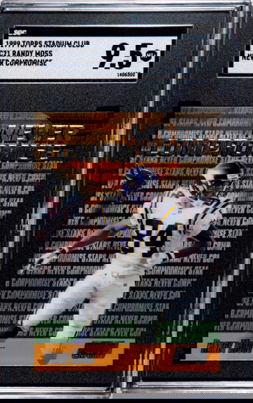 Randy Moss 1999 Topps Stadium Club Never Compromise NC21 SGC 9.5