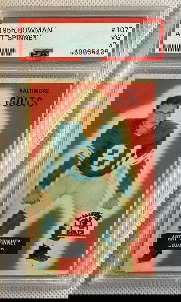 1955 Bowman Art Spinney #107 PSA 3