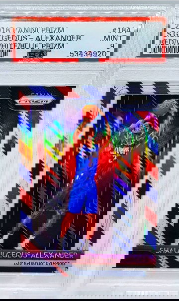 2018 Panini Prizm Red White Blue Shai Gilgeous-Alexander Rookie PSA 9 Mint