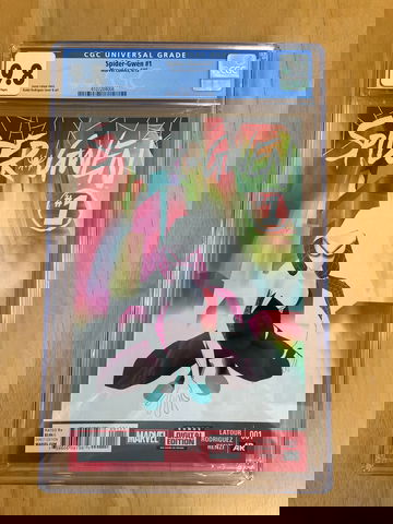 Spider-Gwen #1 CGC 9.8 White Pages. 1st Solo series!