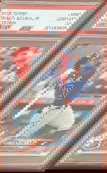2018 Topps Ronald Acuna Jr. Bat Down PSA 10 GEM-Mint