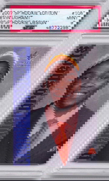 Kevin Durant 2007 SP Rookie Edition 1996 Design PSA 9