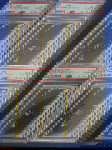 4 CARD LOT TOPPS 410 Tatis RC's PSA 10