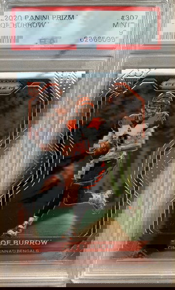 2020 Joe Burrow Prizm Rookie PSA 9