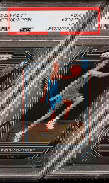 2022 Panini Prizm #266 Chet Holmgren Rookie - Graded PSA 6 EX-MT.  Basketball RC. 