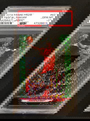 2018 Panini Prizm - Pascal Siakam - Mosaic Green Prizm PSA 10 Gem Mint