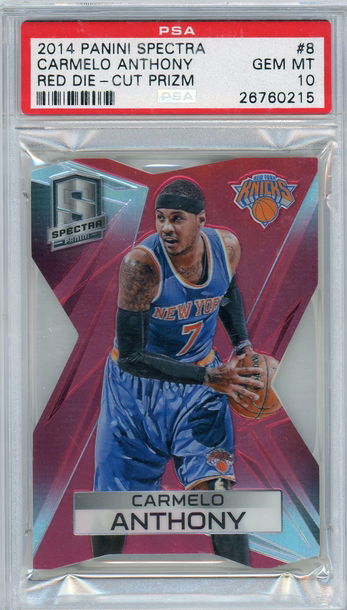 2014 Panini Spectra Red Die-Cut Prizm #8 /25 PSA 10
