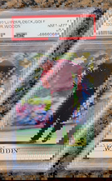 2001 Tiger Woods Upper Deck Rookie PSA 8.5 Near MINT