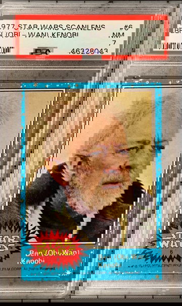 1977 Star Wars Scanlens Obi-Wan Kenobi (Ben) PSA 7 NM