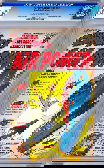 STEVE CANYON'S AIR POWER CGC 6.5 aka HARVEY COMICS HITS #52 GA WAR CLASSIC 1951