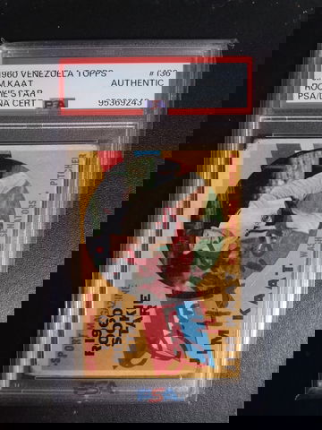 1960 Venezuela Topps Jim kaat RC #136 PSA Authentic Auto 