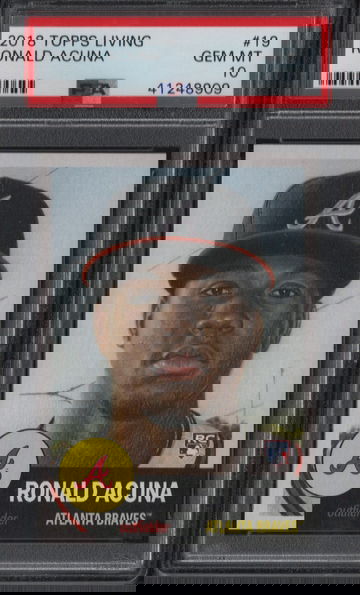 2018 Topps Living #19 Ronald Acuna Rookie PSA 10 Gem Mint