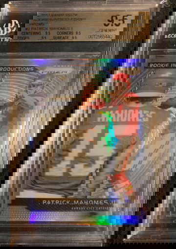 2017 Panini Prizm Patrick Mahomes Rookie Introductions BGS 9.5
