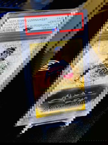 Juan Soto /15 PSA 10 Auto SPARK OF LIGHT POP 1 Silver Ink 2020 Luminaries