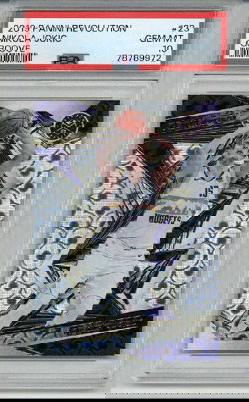 2019 PANINI REVOLUTION GROOVE #23 NIKOLA JOKIC CARD NUGGETS PSA 10 LOW POP