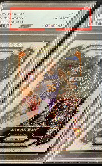 2023 Prizm White Sparkle Kevin Durant PSA 10