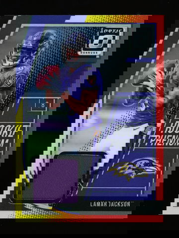 2018 Panini Donruss Optic Lamar Jackson Rookie Phenom Red Yellow Ravens #RP-LJ
