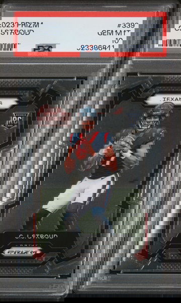 2023 PANINI CJ STROUD PRIZM #339 PSA 10 FT.A1.27